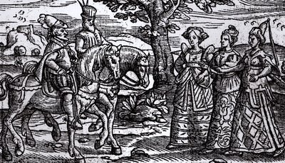 Makbet, Banko i trzy czarownice, Historia Szkocji, 1577, autorstwa English School