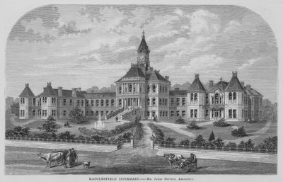 Szpital Macclesfield (grawerowanie) autorstwa English School