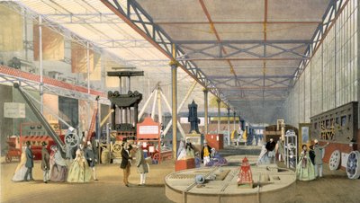 Machinery, z Dickinsons Comprehensive Pictures of the Great Exhibition of 1851 opublikowane 1854, kolorowa litografia autorstwa English School