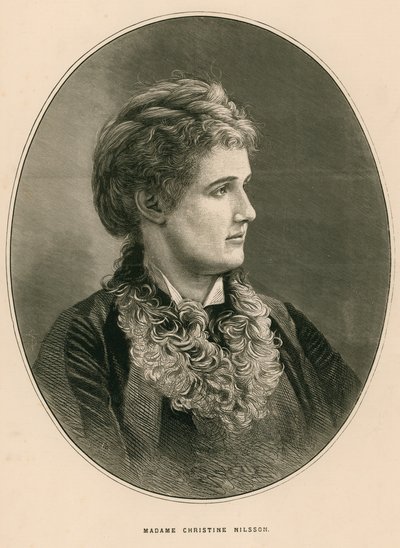 Pani Christine Nilsson (Christina Nillson, hrabina de Casa Miranda) autorstwa English School