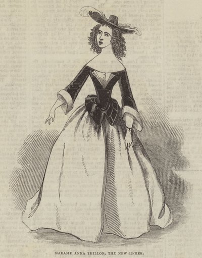 Madame Anna Thillon, nowa piosenkarka autorstwa English School