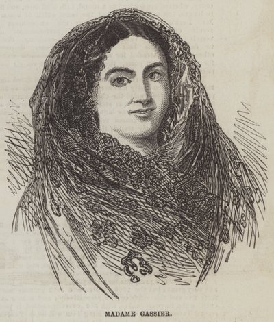 Madame Gassier (grawerunek) autorstwa English School