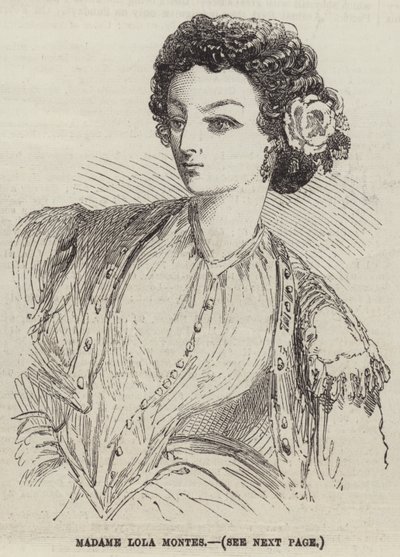 Madame Lola Montes (grawerunek) autorstwa English School