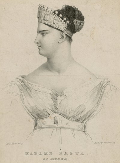 Madame Pasta jako Medea autorstwa English School