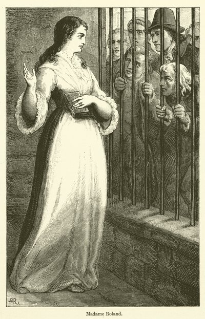 Madame Roland (Grawerowanie) autorstwa English School