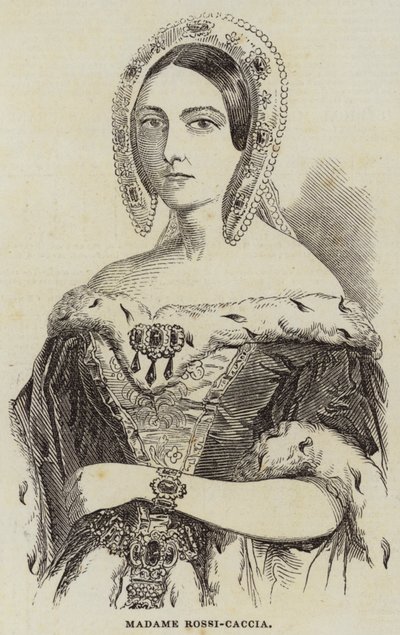 Madame Rossi-Caccia (grawerunek) autorstwa English School