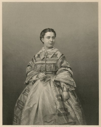 Mademoiselle Piccolomini, śpiewaczka operowa autorstwa English School