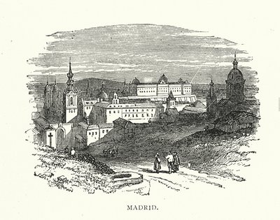 Madryt (grawerunek) autorstwa English School