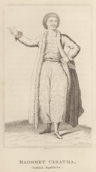 Mahomet Caratha, turecki ekwibrysta autorstwa English School