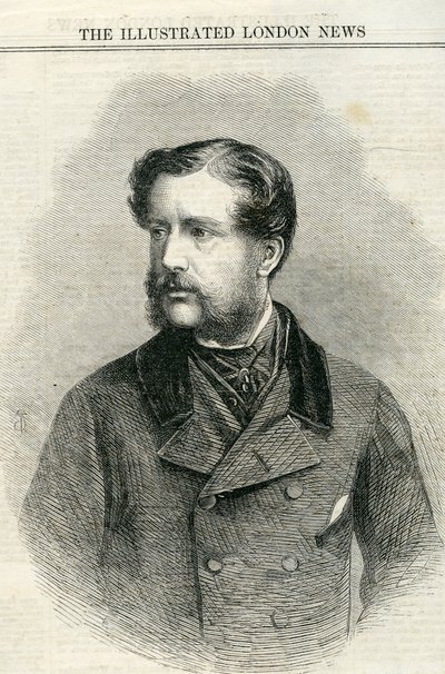 Major Charles Nasmyth (1825-61) z The Illustrated London News 13 lipca 1861 r autorstwa English School