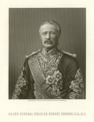 Generał dywizji Charles George Gordon autorstwa English School