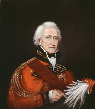 Generał dywizji Sir David Ochterlony Bt (1758-1825) c.1816 autorstwa English School
