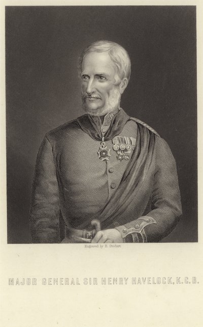 Generał dywizji Sir Henry Havelock autorstwa English School