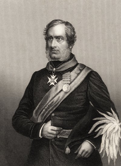 Generał dywizji sir Henry Havelock z „Historii buntu indyjskiego” opublikowanej w 1858 r. autorstwa English School