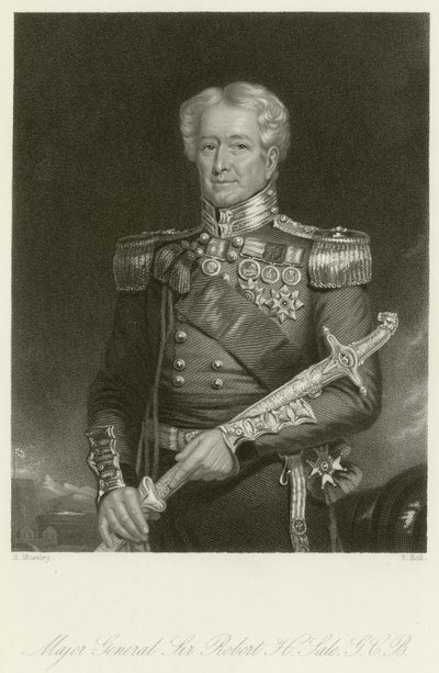 Generał dywizji Sir Robert H Sale autorstwa English School