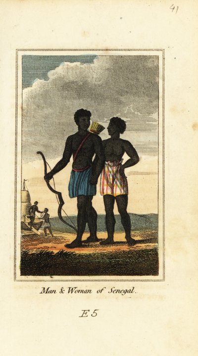 Mężczyzna i kobieta z Senegalu autorstwa English School