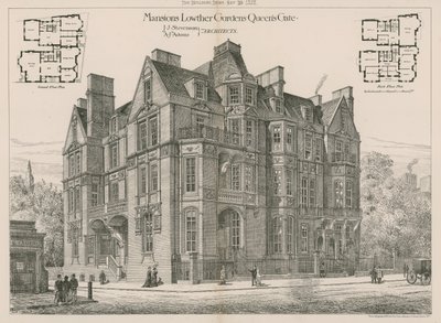 Rezydencje Lowther Gardens, Queens Gate, Kensington autorstwa English School