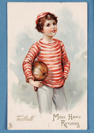 Wiele szczęśliwych powrotów, pocztówka urodzinowa, 1909 autorstwa English School