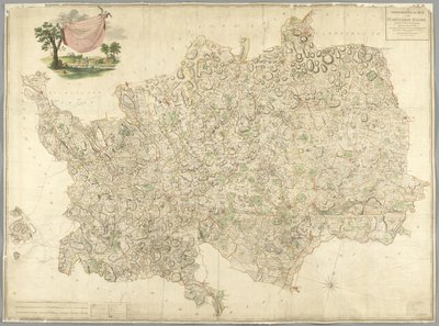 Mapa Hertfordshire autorstwa English School