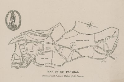 Mapa St. Pancras autorstwa English School