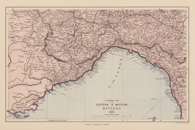 Mapa Riwiery Wschodniej i Zachodniej autorstwa English School