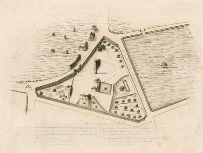 Mapa parafii St Giles in the Fields, Londyn autorstwa English School