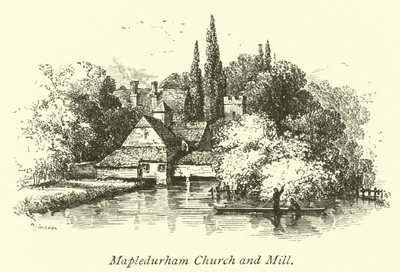 Kościół Mapledurham i Mill autorstwa English School