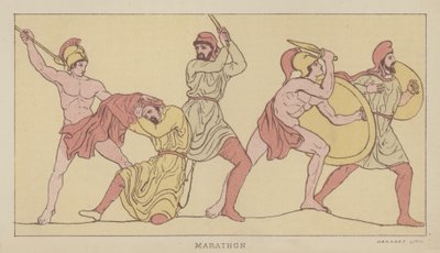 Maraton (litografia kolorowa) autorstwa English School