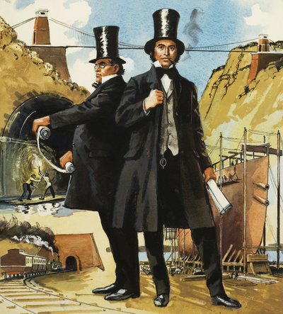 Marc i Isambard Brunel autorstwa English School