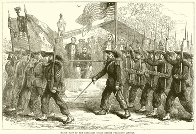 Marzec przeszłość Gwardii Garibaldi przed prezydentem Lincolnem autorstwa English School