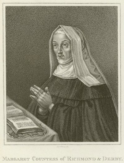 Margaret, hrabina Richmond i Derby (grawerowanie) autorstwa English School