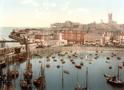 Margate z portu (zdjęcie ręcznie kolorowane) autorstwa English School
