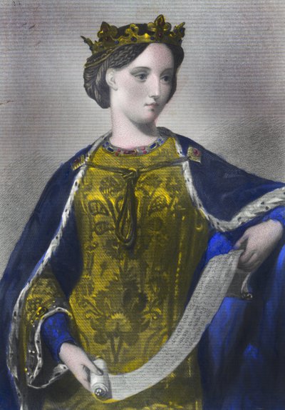 Marguerite of France, Queen of Edward I, druk Henry G. Bohn, Londyn, 1856 autorstwa English School
