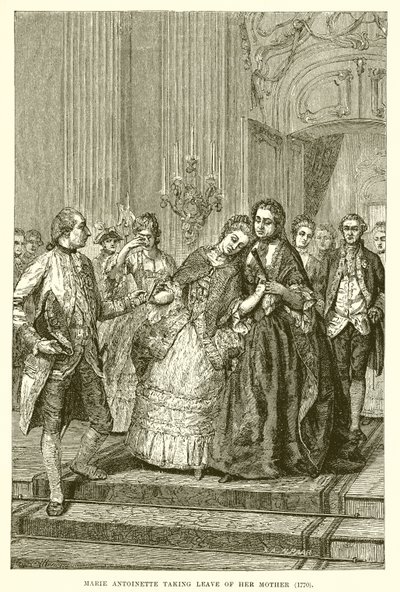 Maria Antonina żegna się z matką autorstwa English School