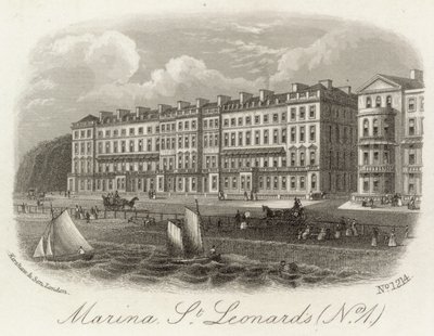 Marina w St Leonards on Sea autorstwa English School