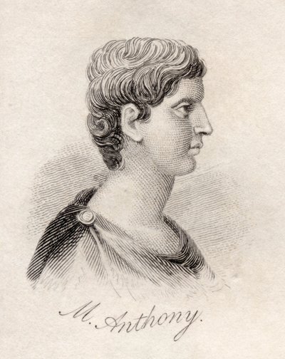 Mark Anthony, z „Słownika historycznego Krabba”, opublikowanego w 1825 r. autorstwa English School