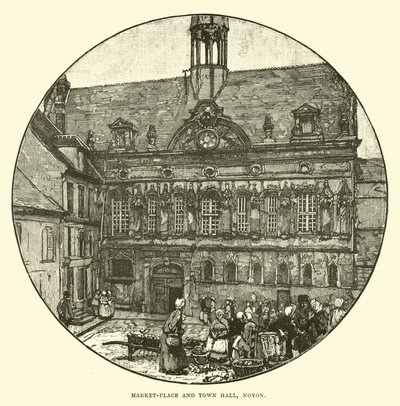 Rynek i ratusz, Noyon autorstwa English School