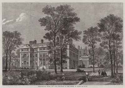 Marlborough House, miejska rezydencja księcia Walii (rycina) autorstwa English School