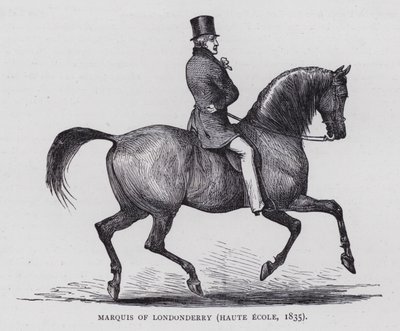 Marquis of Londonderry (grawerowanie) autorstwa English School
