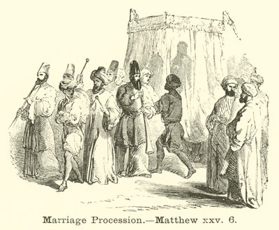 Procesja Małżeńska, Mateusz, xxv, 6 autorstwa English School