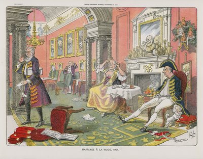 Małżeństwo a la Mode, 1904 autorstwa English School