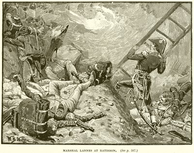 Marszałek Lannes w Ratyzbonie autorstwa English School