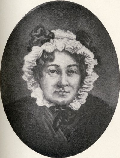 Mary Ann Lamb (1764-1867) ilustracja z „Małych podróży do domów sławnych kobiet”, opublikowana w 1897 r. (lito) autorstwa English School