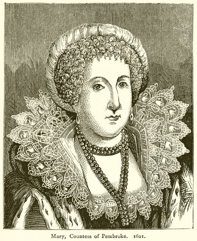 Maryja, hrabina Pembroke. 1621 autorstwa English School