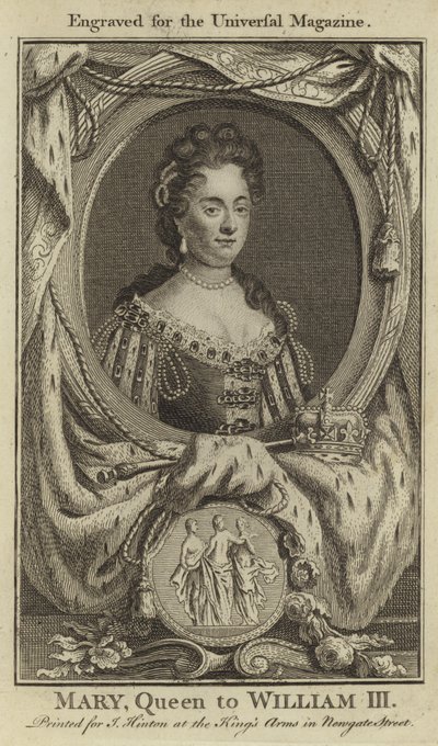 Maryja, królowa Wilhelma III autorstwa English School