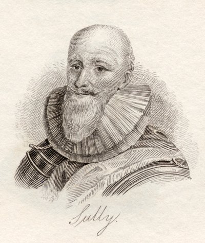 Maximilien de Bethune, książę de Sully, z „Słownika historycznego Krabba”, opublikowanego w 1825 r. autorstwa English School