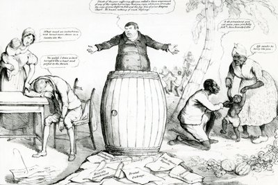 McLeans Monthly Sheet of Caricatures or the Looking Glass, wyd. Thomas McLean, druk Robert Seymour, 1832 autorstwa English School