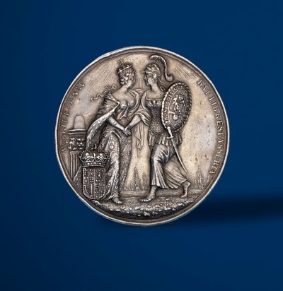 Medal upamiętniający koronację Wilhelma i Marii, 1689 (srebrny) (rewers z 419670) autorstwa English School