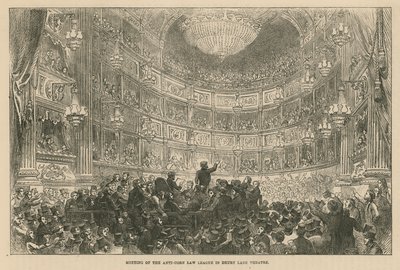 Spotkanie Ligi Anty-Zbożowej w Teatrze Drury Lane autorstwa English School