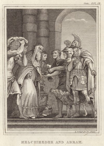 Melchizedek i Abram autorstwa English School